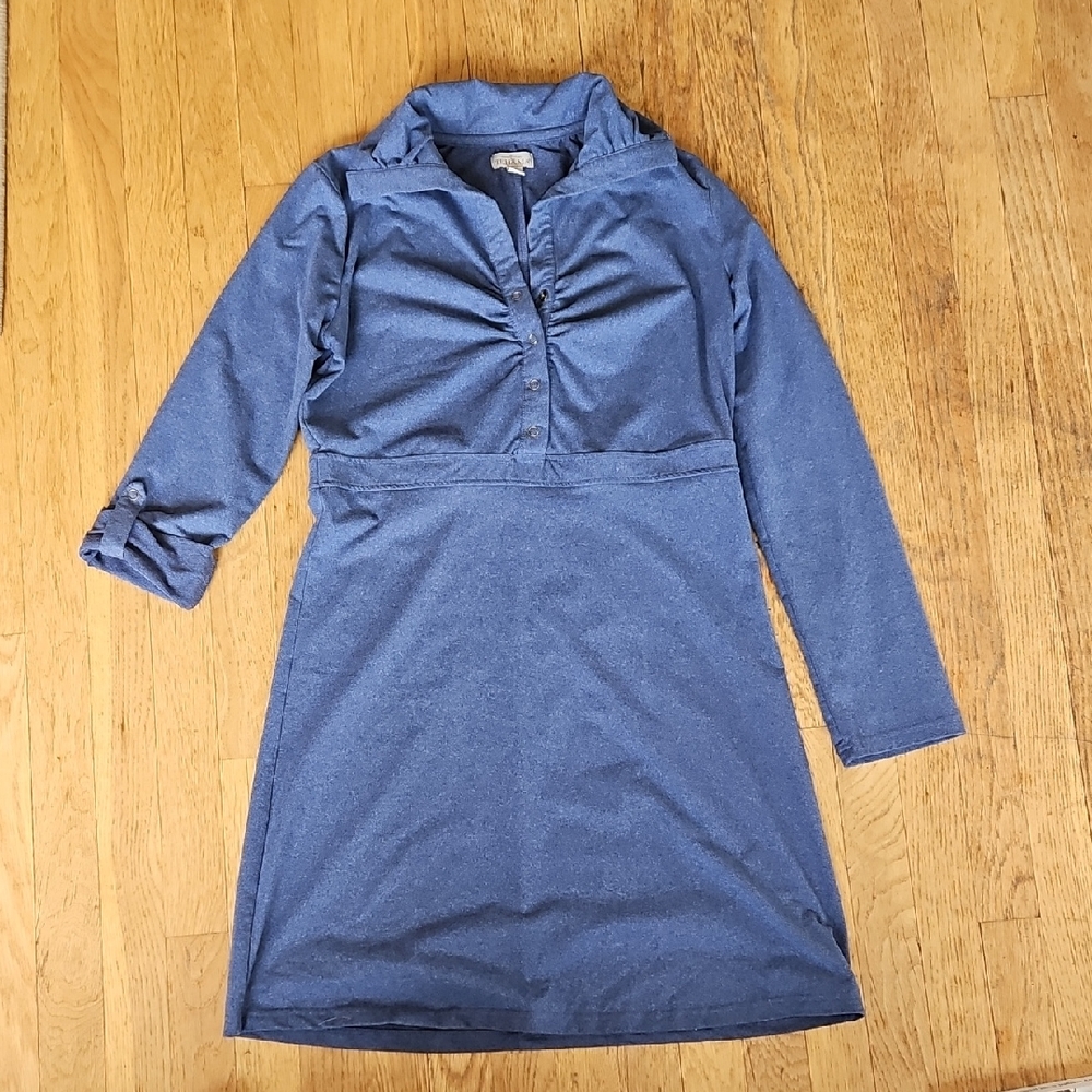 Tehama Blue Jersey Knit Dress M
